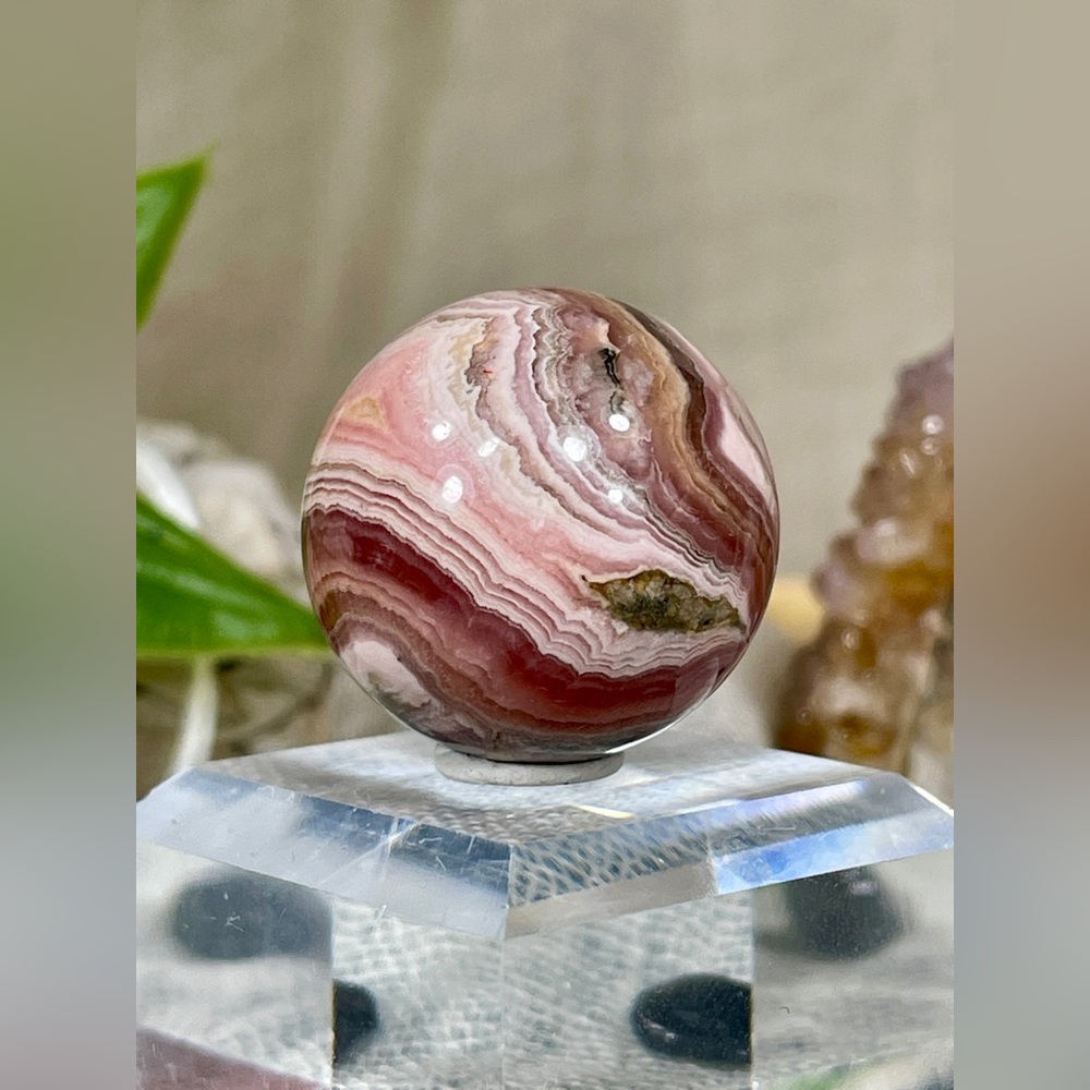 2484 Rare Rhodochrosite Crystal Sphere - Picture 6 of 14